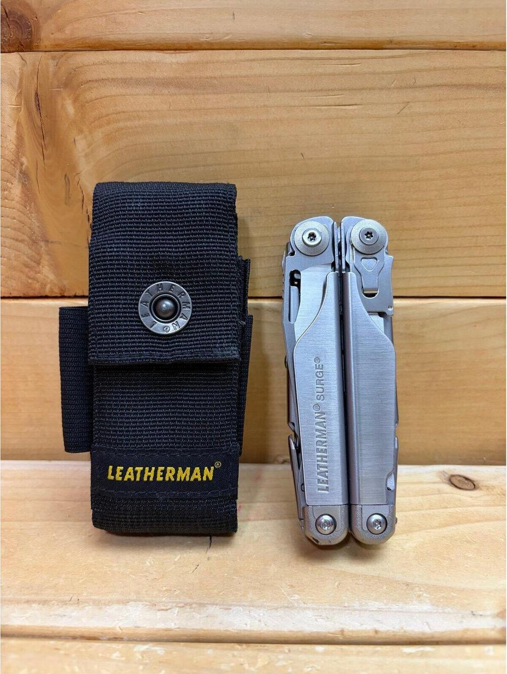 Like new stainless steel Leatherman Surge multi tool